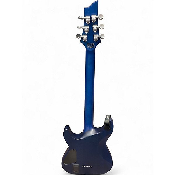Used Schecter Guitar Research C1 Platinum trans blue Solid Body Electric Guitar