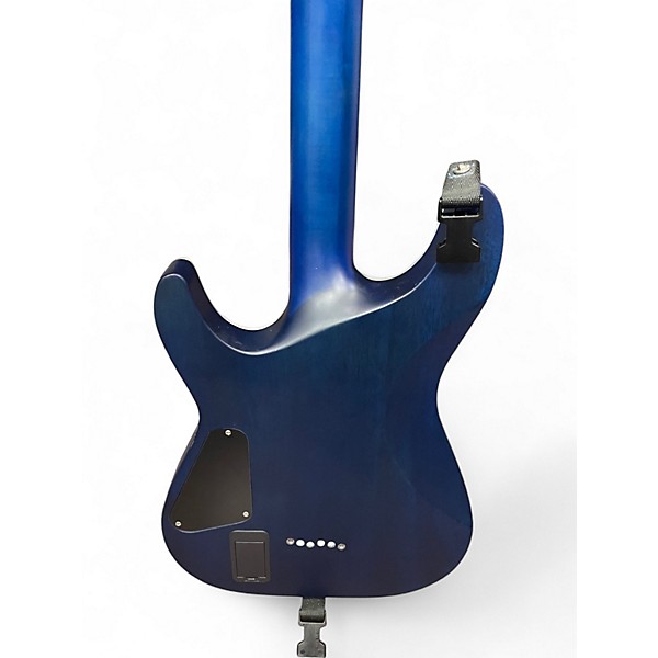 Used Schecter Guitar Research C1 Platinum trans blue Solid Body Electric Guitar