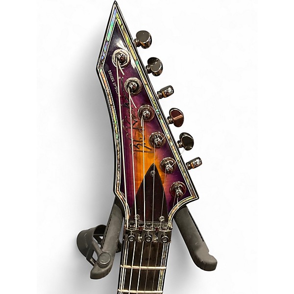 Used B.C. Rich Warlock Exotic Purple Haze Solid Body Electric Guitar