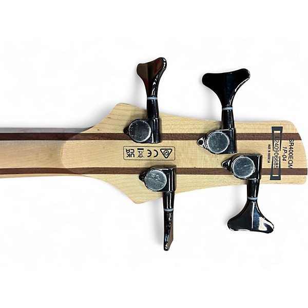 Used Ibanez SR400 Trans Amber Electric Bass Guitar