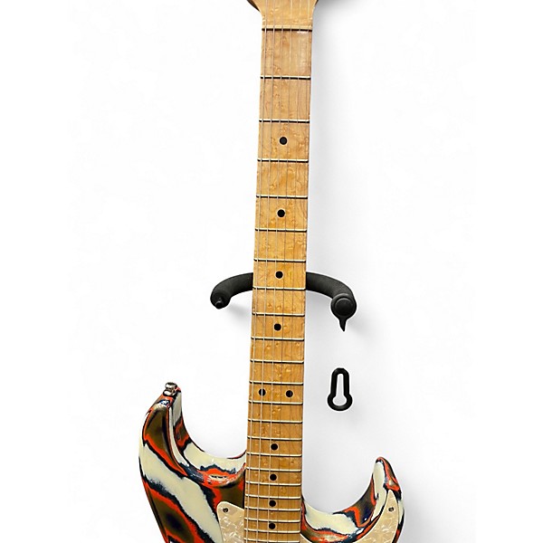 Used Grosh Retro Classic tie dye Solid Body Electric Guitar