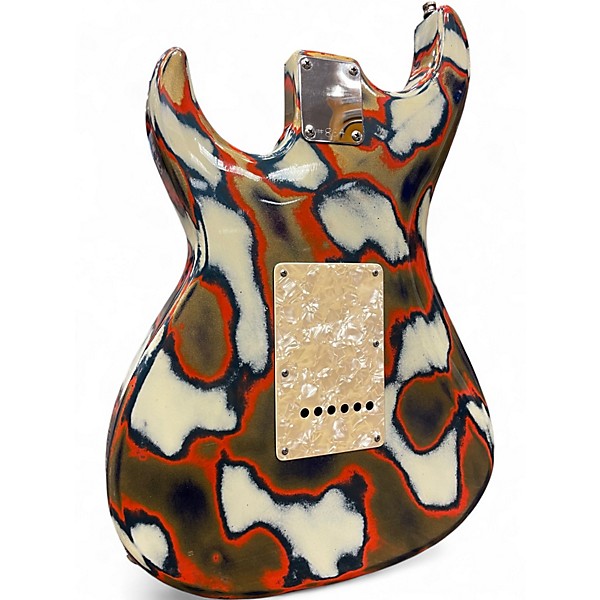 Used Grosh Retro Classic tie dye Solid Body Electric Guitar