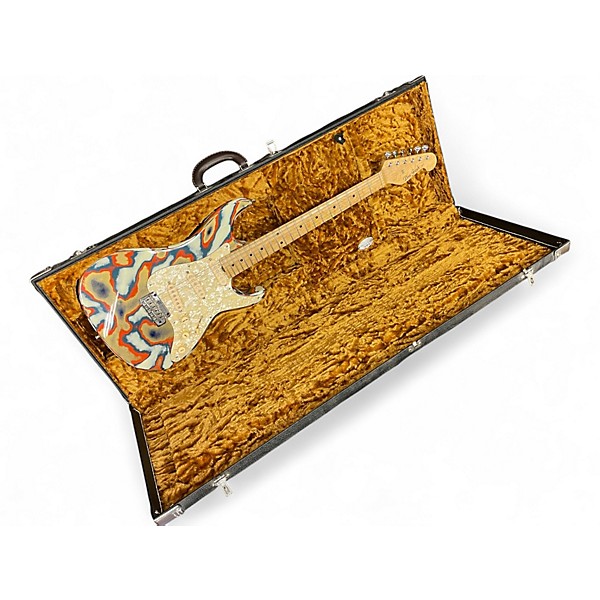 Used Grosh Retro Classic tie dye Solid Body Electric Guitar