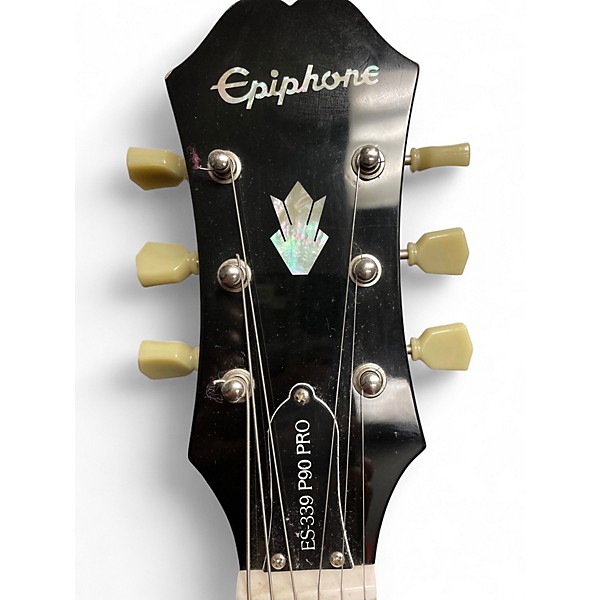 Used Epiphone ES339 P90 PRO Blonde Hollow Body Electric Guitar