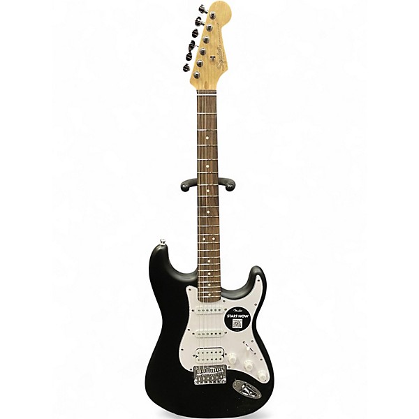 Used 2025 Squier Stratocaster HSS MATTE BLACK Solid Body Electric Guitar