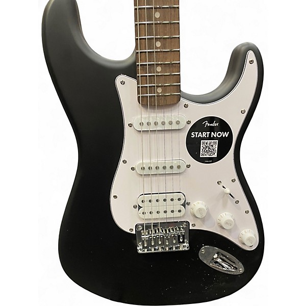 Used 2025 Squier Stratocaster HSS MATTE BLACK Solid Body Electric Guitar
