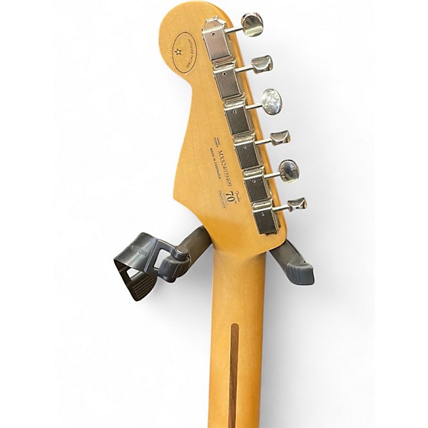 Used Fender Player Stratocaster Black Solid Body Electric Guitar