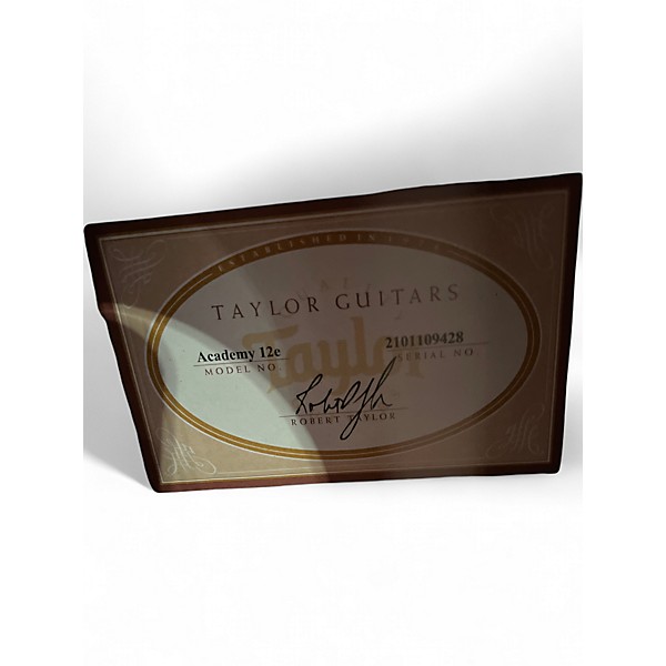 Used Taylor Academy 12E Natural Acoustic Electric Guitar