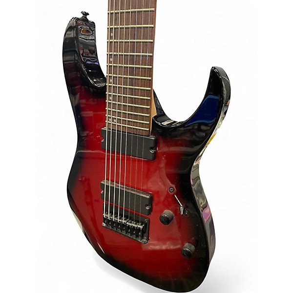 Used Ibanez RG8 8 String 2 Tone Sunburst Solid Body Electric Guitar