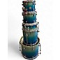Used Mapex 5 Piece MERIDIAN BIRCH W/ HARDWARE BLUE FADE Drum Kit
