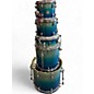 Used Mapex 5 Piece MERIDIAN BIRCH W/ HARDWARE BLUE FADE Drum Kit