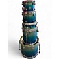 Used Mapex 5 Piece MERIDIAN BIRCH W/ HARDWARE BLUE FADE Drum Kit