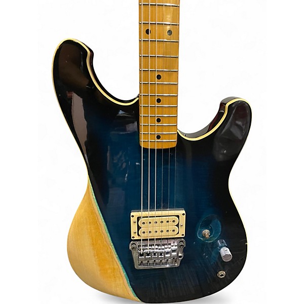 Used 1980s Ibanez ROADSTER II TRANSPARENT BLUE Solid Body Electric Guitar