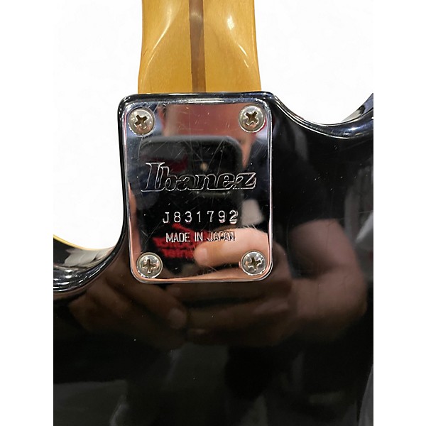 Used 1980s Ibanez ROADSTER II TRANSPARENT BLUE Solid Body Electric Guitar