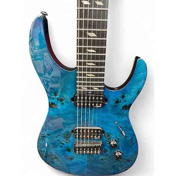 Used Legator NS77 Trans Blue Solid Body Electric Guitar