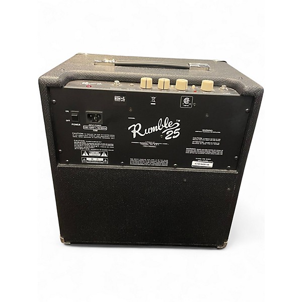 Used Fender Rumble 25 25W 1x8 Bass Combo Amp