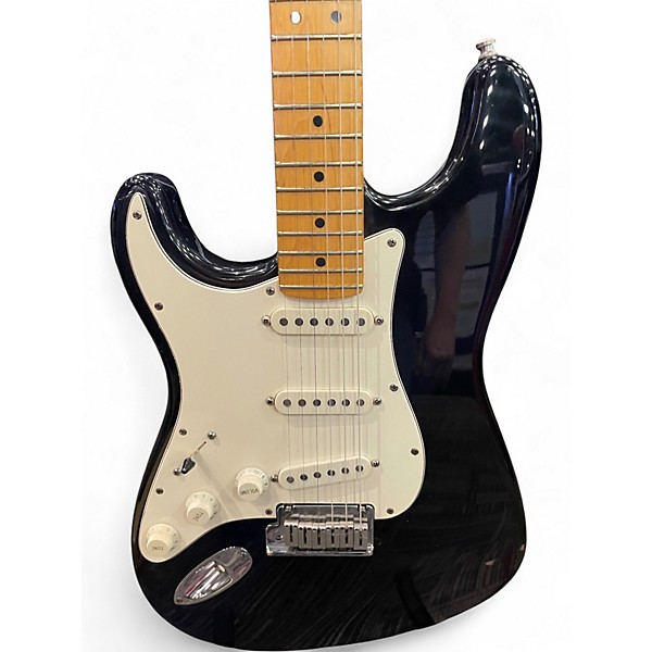 Used Fender American Standard Stratocaster Left Handed black Electric Guitar