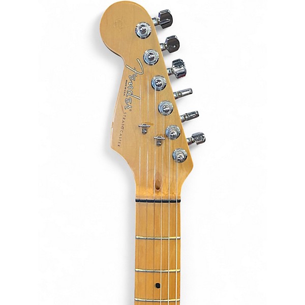 Used Fender American Standard Stratocaster Left Handed black Electric Guitar