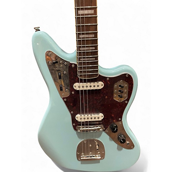 Used Squier Classic Vibe 70s Jaguar Daphne Blue Solid Body Electric Guitar