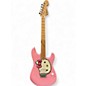 Used Squier Hello Kitty Stratocaster Single Hum Pink With Kitty Pickguard Pink Solid Body Electric Guitar thumbnail