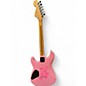 Used Squier Hello Kitty Stratocaster Single Hum Pink With Kitty Pickguard Pink Solid Body Electric Guitar