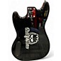 Used Squier BADTZ-MARU BRONCO  Black Electric Bass Guitar