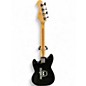 Used Squier BADTZ-MARU BRONCO  Black Electric Bass Guitar