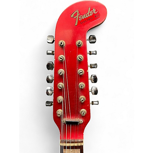 Vintage 1966 Fender Electric XII Candy Apple Red Solid Body Electric Guitar