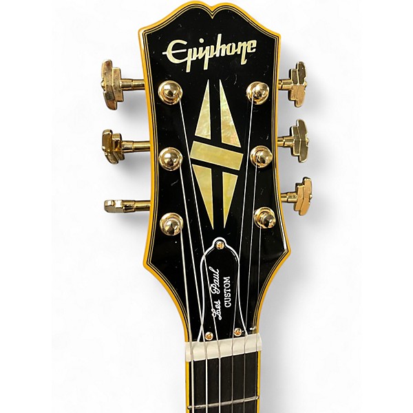 Used 2025 Epiphone 59 Les Paul Custom Joe Bonamassa with Custom Inlay Black Solid Body Electric Guitar