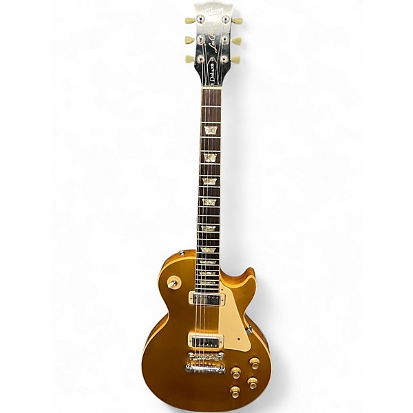 Vintage 1974 Gibson Les Paul Deluxe Gold Solid Body Electric Guitar