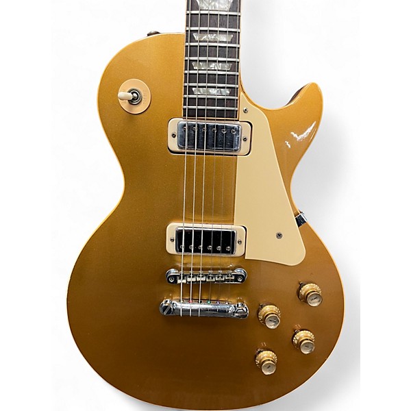 Vintage 1974 Gibson Les Paul Deluxe Gold Solid Body Electric Guitar