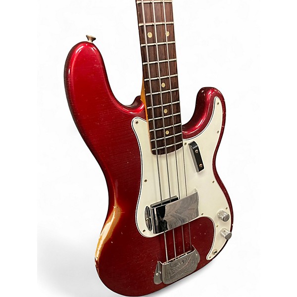 Vintage 1966 Fender Precision Bass Candy Apple Red Electric Bass Guitar