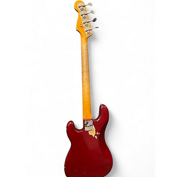 Vintage 1966 Fender Precision Bass Candy Apple Red Electric Bass Guitar