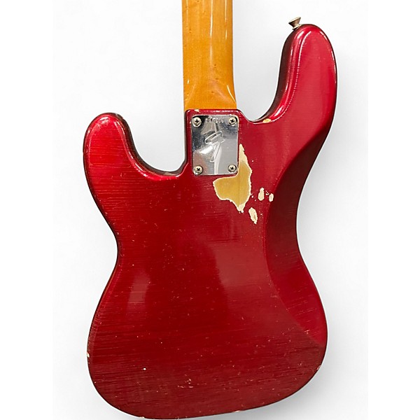 Vintage 1966 Fender Precision Bass Candy Apple Red Electric Bass Guitar