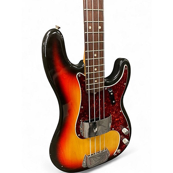 Vintage 1967 Fender Precision Bass Sunburst Electric Bass Guitar