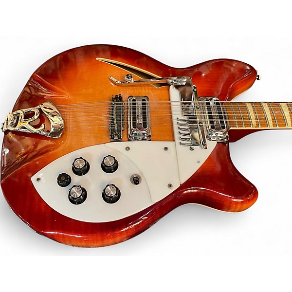 Vintage 1968 Rickenbacker 366 Convertible Fireglo Hollow Body Electric Guitar