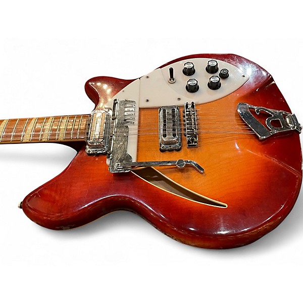 Vintage 1968 Rickenbacker 366 Convertible Fireglo Hollow Body Electric Guitar