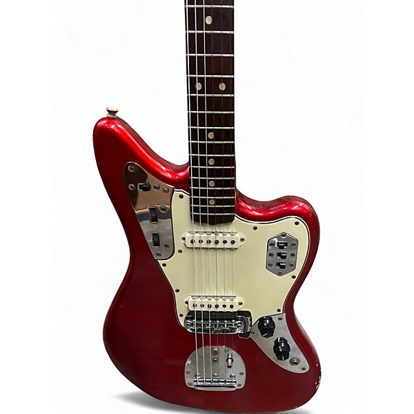 Vintage 1966 Fender Jaguar Candy Apple Red Solid Body Electric Guitar