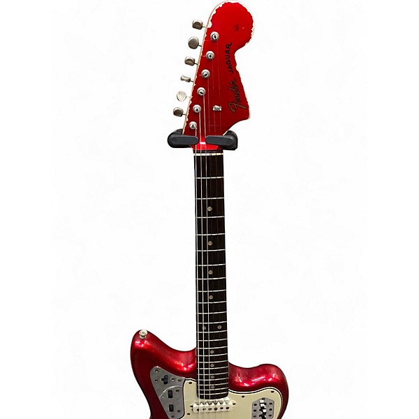 Vintage 1966 Fender Jaguar Candy Apple Red Solid Body Electric Guitar