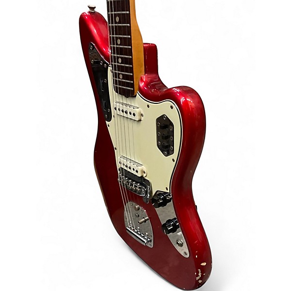 Vintage 1966 Fender Jaguar Candy Apple Red Solid Body Electric Guitar