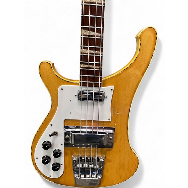 Vintage 1969 Rickenbacker 4001 Left Handed Mapleglo Electric Bass Guitar