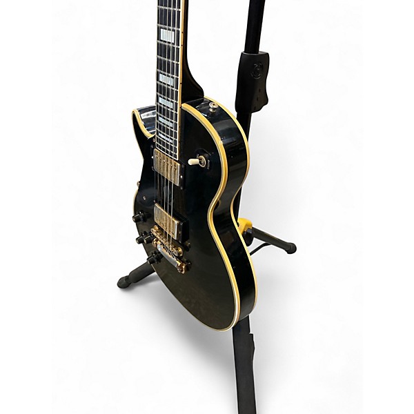 Vintage 1973 Gibson Les Paul Custom Left Handed Black Electric Guitar