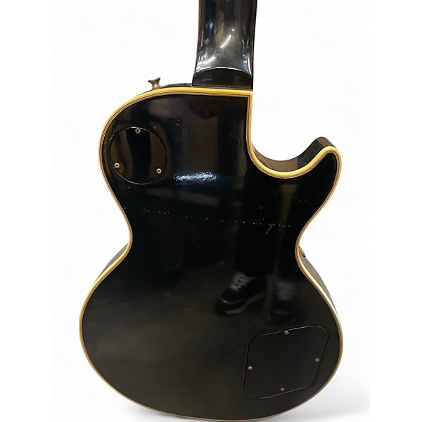 Vintage 1973 Gibson Les Paul Custom Left Handed Black Electric Guitar