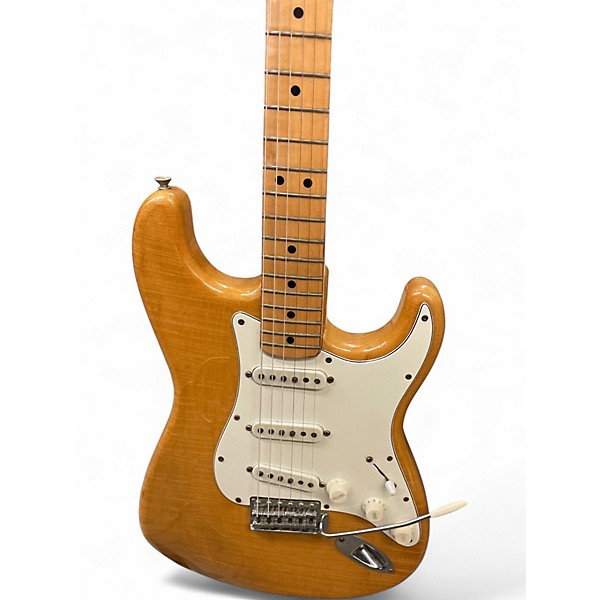 Vintage 1974 Fender Stratocaster Natural Solid Body Electric Guitar