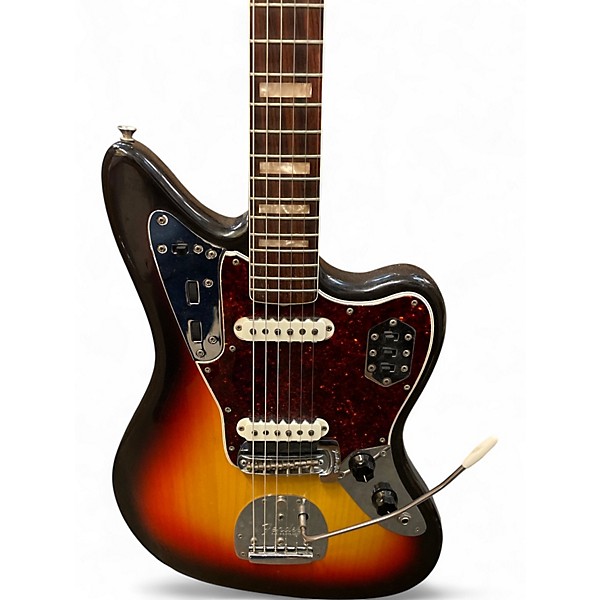Vintage 1966 Fender Jaguar Sunburst Solid Body Electric Guitar