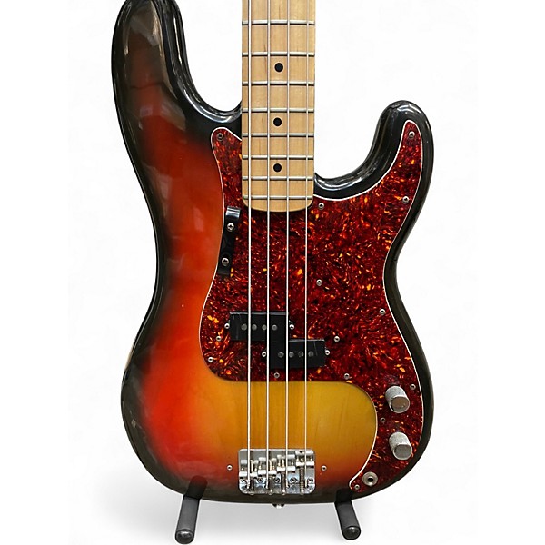 Vintage 1975 Fender Precision Bass Sunburst Electric Bass Guitar