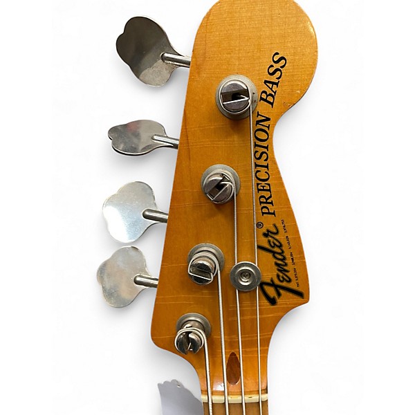 Vintage 1975 Fender Precision Bass Sunburst Electric Bass Guitar