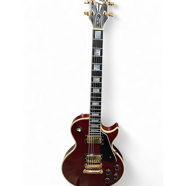 Vintage 1981 Gibson Les Paul Custom Metallic Red Solid Body Electric Guitar