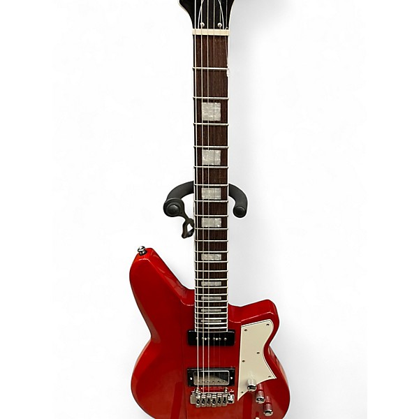 Used Reverend Warhawk DAW Trans Red Solid Body Electric Guitar