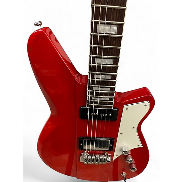 Used Reverend Warhawk DAW Trans Red Solid Body Electric Guitar